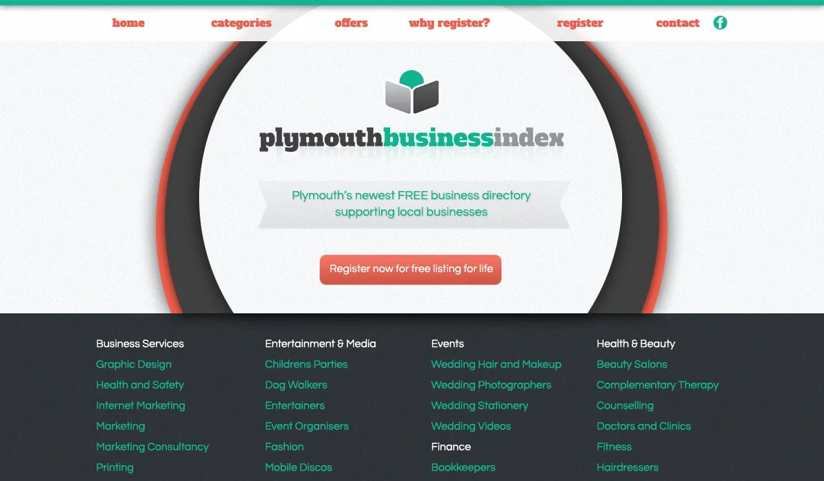 Plymouth Business Index website design project