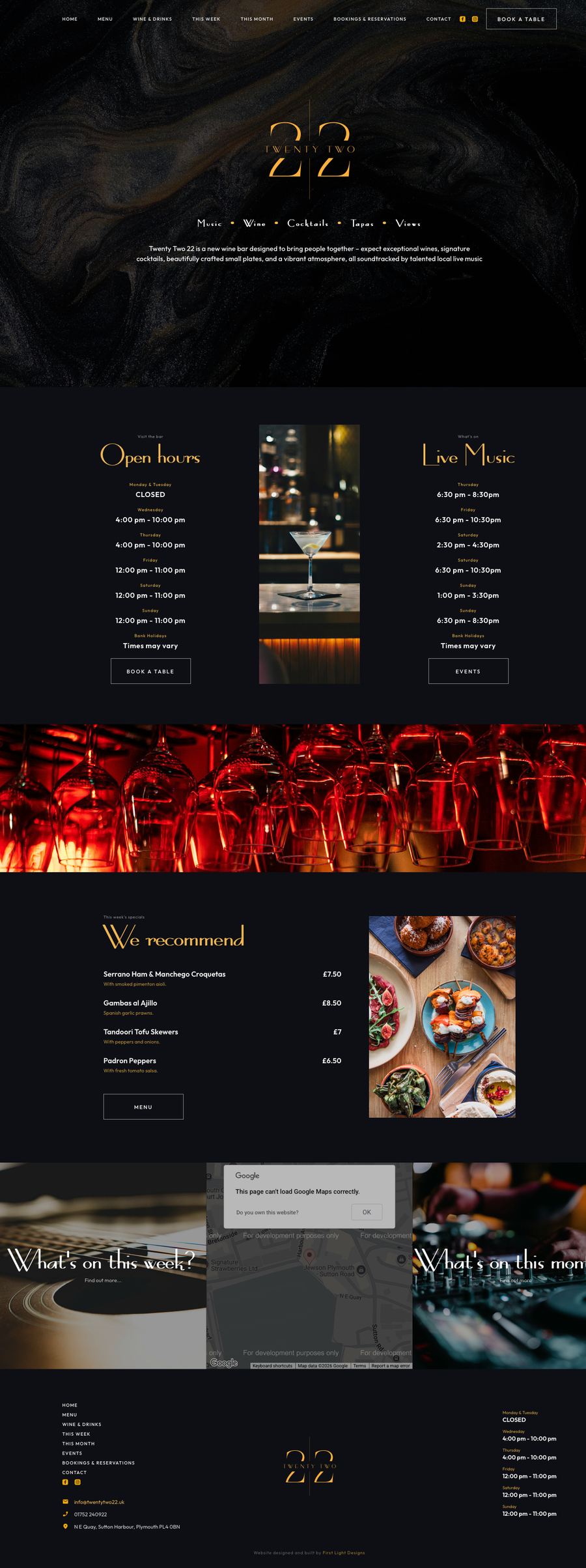 Twenty Two 22 full website screenshot